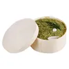 Kamuron degradable wood round 4-inch double layer Hokkaido cheese cake packaging box baked soybean milk box Y0330