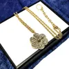 Fashion Flower Necklace Women Gold Necklaces Designer Necklace Women Long Necklaces Lady Torque Vintage Fine Jewelry 2181638XS