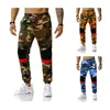 Four seasons Men's outdoor sports casual pants brand fashion classic camouflage trousers Stretch color block long pants 210531