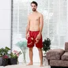 Men's Sleepwear 2023 Casual Loose Shorts Satin Silk Print Pijama Soft Male Boxer Underwear Pajama Sexy Nightwear