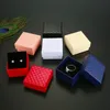 Papier Sieraden Gift Dozen Geschenken Wrap Square Design Ringen Display Show Case Diamond Patroon Bruilfeest Party Paar Sieraden Verpakkingsdoos