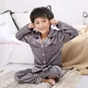 Lente herfst kinderen vestigan pyjama set tiener lange mouwen zijde nachtkleding kinderen meisjes thuis kleding 2 stks pak kinderen pyjama 210729