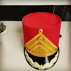 Chapeaux hauts de l'armée de fête rouge pour enfants et adultes, Performance sur scène scolaire, chapeau d'équipe de tambour, accessoires de musique de garde d'honneur, couvre-chef de célébration de Festival de Cosplay militaire