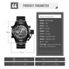 Skmei Dual Time Cyfrowe zegarki dla Męskie Chrono Sports Mężczyźni Zegarek na rękę Stal ze stali nierdzewnej Big Dial Clock Reloj Hombre 1515 q0524