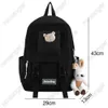 Mädchen Nette Student Kawaii Rucksack Corduroy College Damen Schultasche Streifen Weibliche Mode Rucksack Frauen Harajuku Bücher Tasche Cool Y0804