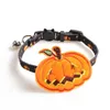 Huisdier Halloween Cat Collar Pumpkin Accessoires Verwijderen Dog Collars met Bell 4 Style T2I52524