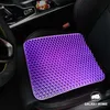 Coussin d'assise en nid d'abeille violet Pas de refroidissement par pression Sit Prévention des hémorroïdes Antidérapant Longue durée de vie pour le bureau de voiture Galaxy Homie 210611