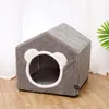 猫ベッド家具ペットドッグテントハウス犬小屋冬の温かい巣ソフトスリーピングパッド動物子犬洞窟マット供給