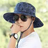 Bucket Hat Outdoor Fishing Cap Mäns Sommar Sun Anti Ultraviolet Fisherman's Sunscreen Camouflage Mountaineering