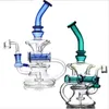 17 Inches Rocket Handmade Hookah Dab Oil Rig Water Pipe 18mm Joint Big Glass Bongs