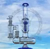 Tuyaux d'eau de narguilé en verre de couleur de mode Mini Bongs d'eau Joint de tuyau d'ondulations uniques 14.4mm bécher Bong Dab Rigs narguilés