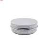 60 ml crème pot métal aluminium rond boîtes de conserve boîte vide bougie pommade échantillon bouchon à vis 50 pcs/lot aléatoire Colorjars