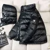 Mäns Varm Jacka Glänsande Vinter Coat Hood Vit Duck Down Brand Avtagbar Hatt Parka Man Overcoat Termisk Puffer Jacka Män 211129