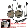 Nyaste taktiska headset med snabb hjälmskenadapter Militär Airsoft CS Shooting Headset Army Communication Accessories Q06302379