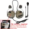 Nyaste taktiska headset med snabbhjälmskenadapter Militär Airsoft CS Shooting Headset Army Communication Tillbehör Q0630