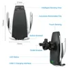 Автомобильный держатель для телефона S5, 10 Вт, беспроводное зарядное устройство, инфракрасное умное индукционное термоусадочное устройство для выхода воздуха, кронштейн3361689