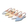 Sandali da donna con tacco basso Scarpe con fibbia a punta da donna Modello tinta unita in pelle Taglia casual 31 48 Scarpe da donna