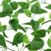 Artificial Plants Party Supplies Vine Leaves Ratten Hanging Ivy Fake Flowers Wall Creeper Wedding Home Garden Decoration Grape Ratten Leave 20220110 Q2