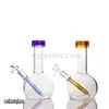 Mini Bong 7.4inches Hookah Classics "O" Style Bubbler Bra funktion Pipe Portable Glass Water Pipes