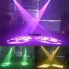 2 stks Amerikaanse DJ Zipper 30W witte DJ LED Beam Mirror Roller Scanner DMX Light