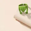 Корейская милая зеленая лягушка регулируемых пальцев кольца для женщин девушки подростки панк моды лягушки жаба холодное кольцо хипхоп животных ювелирных изделий