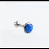 Other 10Pcslot 12X6X345Mm Opal 16 Gauge Ball Ear Cartilage Piercing Jewelry Earrings Stud Nx5C9 Sutlu