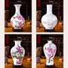 Jingdezhen Seramik Vazolar Çömlek Dekorasyon Oturma Odası Çiçek Düzenleme Modern Ev Basit TV Kabine Seramik Hediye 210409