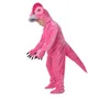 Traje de la muñeca de la mascota Disfraces de T-rex para niños Disfraces de rendimiento Animales de manga corta Tema Mono de dinosaurio Fiesta de cumpleaños para niños Juego de roles