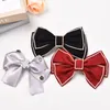 Bow-knoop bowtie broche haar clips mode dames college stijl shirt accessoires