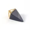 Pendentif Colliers Reiki Chakra Pyramide Pendule Gemme Pierre Naturelle Collier Bijoux Européens Hexagone Mode Cristal Pilier Amulette6055646