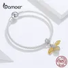 التصميم الأصلي ملكة BEE Bendant Charm Bracelet Sterling Silver 925 DIY المجوهرات الأساور للنساء العلامة التجارية الفاخرة SCB830 210512257M