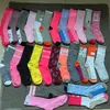 Classic Brev Strumpor Party Favor Women Fashion Sock Casual CottonSocks Candy Färg LetterPrintedSocks WLL1031