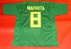 Benutzerdefiniertes Fußballtrikot für Männer, Jugendliche, Frauen, Vintage 8 MARCUS MARIOTA, grün, seltene Highschool-Größe S-6XL oder Trikots mit beliebigem Namen und Nummer