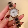 Women stainless steel Ceramic Wrist Watch Geometric Mother of Pearl Shell Watches Ladies Rhinestone Quartz bracelet 30mm Clock