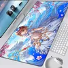 Anime Cardcaptor Sakura Mouse Pad Gamer Bonito Mouse Pad Grande Gaming Mouse Pad Bloqueio Borda Laptop Caderno Mesa Mesa Tapete Presente