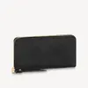 Designer Zippy Zipper Portefeuilles Vrouwen Lange Portemonnees Mode Effen Kleur Lederen Reliëf Clutch Coin Portemonnee Creditcard Slot Portemonnee met Doos