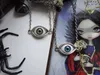 Vintage brązowy turecki l evil Devil Eye Naszyjnik wisiorek punkowy BFF oświadczenie steampunk choker dla kobiet gotycka biżuteria prezent biżuterii