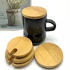 NOUVEAUTÉCouvercles en bambou 82mm 106mm Couvercle de tasse à café en bois réutilisable Mason Jar RRD12402