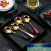 4 sztuk Zupa Łyżka Okrągły Ze Stali Nierdzewnej Stołowiec Dzieci Dzieci Bouillon Spoons Flatware Silverware Cutery1 Cena fabryczna Ekspert Design Quality Najnowszy styl