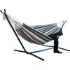 Camp Furniture Twoperson Hammock Camping Thicken Swinging Chair Outdoor Hanging Bed Canvas Rocking inte med Stand 200x150cm5504435