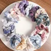 Women Stripe Plaid Scrunchies Autumn And Winter Fashion Scrunchie For Girls Ponytail Holders Hair Ring Hair Accessories