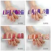 Foglio di adesivi per unghie alla moda Stampaggio in oro 3D Decorazione con stampa leopardata 20 punte Decalcomanie per unghie Fiori per donne e ragazze