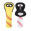 Portable Softball Baseball Sunflower Neoprene 750ml Wine beer Bottle Bags Champagne Cooler Bag Purse Wedding Gifts LX0271