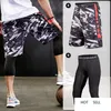 Men Kids Basketball Sets Sport Gym QUICK-DRY Workout Board Shorts + Tights For Male Soccer Exercise Hiking Running Fitness Yoga