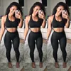 Vital Seamlyoga Set Kvinnor Fitnclothing Sportkläder Kvinna Gym Leggings Tights Padded Push-Up Sports Bra 2 st Sportkläder x0629