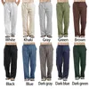 Daycloth Linen Trousers for Men Wide Cargo Pants Summer Oversize Plus Size 5XL Linens Streetwear Spring Harajuku Men's Clothing Y0811