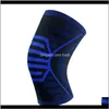 Coudières 1pc hommes femmes ménisque déchirure sueur absorption basket-ball course compression manchon entraînement entraînement soulagement de la douleur genouillère Lrcwl