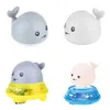 Baby Bath Toys Spray Water Shower Swim Pool ing for Kids Electric Whale Ball with Light tub LED Toy Gift 210712