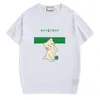 Męskie koszulki projektant Nowe letnie mężczyźni kobiety T koszule z listem drukowaną swobodną koszulą Masową Tree Tees Streetwear Ubranie 2 kolory 805G