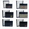Top -Qualität klassische lässige Männer Frauen Mode -Lederhalter schwarzer Kaffee Schlange Tiger Biene Kreditkarten -ID -Halter Ultra Slim Wallet Packet Bag mit Kiste
